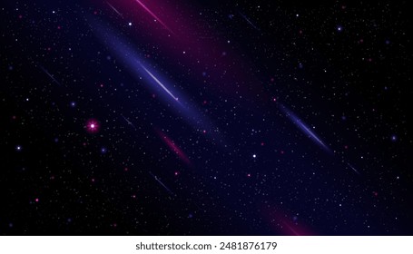 Sky Starry Universe Background,Dark Blue Sky Galaxy Space,Cloud with Nebula,Stars in Winter Night,Nature Stardust field in deep universe, Milky way galaxy