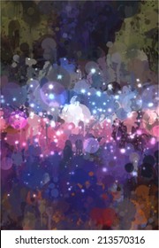 Sky stars abstract background