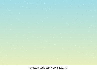 Sky and stars background. Blue and green space background. The twinkling sky. Vector background.