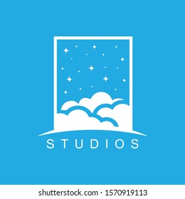 Sky studio logo design concept