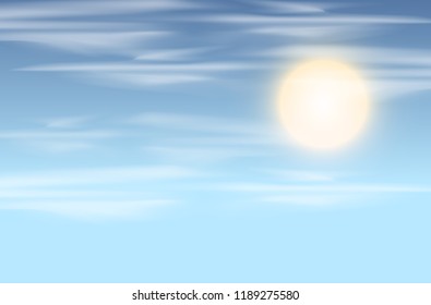 Himmel und Sonnenhintergrund