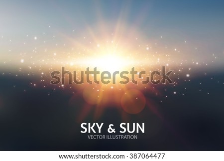 Similar – Image, Stock Photo Golden sunset abstraction on water