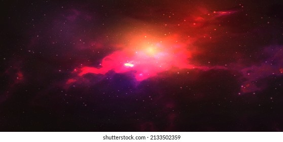 Sky and Sun realistic shining background. Sunset vector illustration