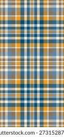 Tela de fondo textil del cielo, tela escocesa de patrón de tartán de lujo. Micro cheque de textura de Vector sin costuras en la paleta de colores cian y blanco.