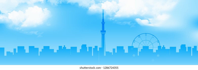 Sky Tokyo Landscape Background