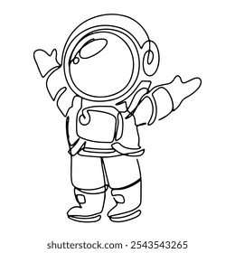 Sky Universe Graphic Design Decoration Vector Line Art