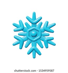 Sky vector illustration of web for season - plastic cold snowflake. Realistic isolated winter toy of blue ice crystal shape. Beautiful art or sign of snow flake for Christmas celebration.