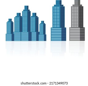 Ilustración de construcción de vista aérea personalizable  