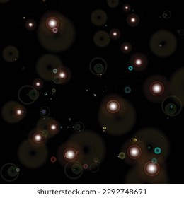 Sky view texture night light vector 