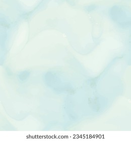 Sky Watercolor Marble. Blue Vector Texture. Blue Watercolor Canvas. Sea Abstract Background. Water Ink Paint. Sea Pastel Abstract Template. Ocean Marble Background. Soft Watercolor Background.