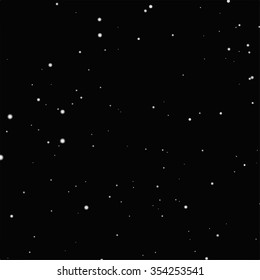 sky white star on black background vector 