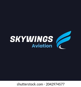 Sky Wing Abstract Logo Design