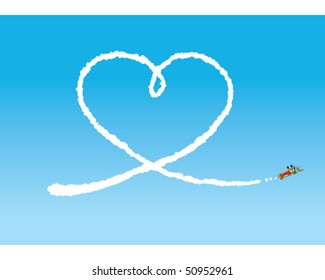 Sky Writing - Heart