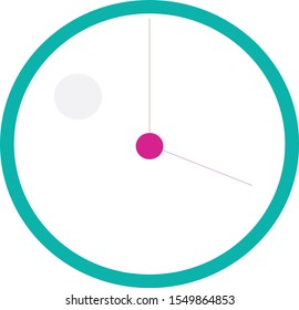 skyblue circle with pink dot graphic vector