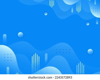 Skyblue gradient vector background, abstract wallpaper, modern trendy