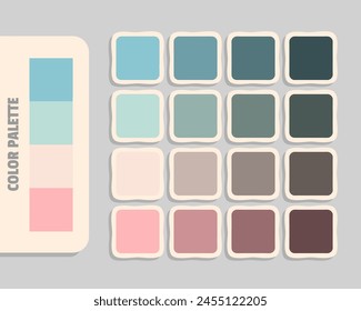 skyblue powderblue antiquewhite lightpink color palette, colour matching, rgb colors, harmonious colours catalog sample, design and edit idea