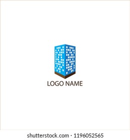 skycrapper building design for logo icon company 