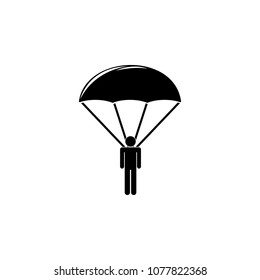 skydiver illustration. Element of army icon for mobile concept and web apps. Detailed skydiver illustration can be used for web and mobile. Premium icon on white background
