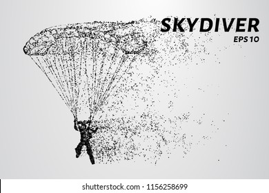Skydiver of the particles