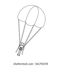 Skydiving extreme sport