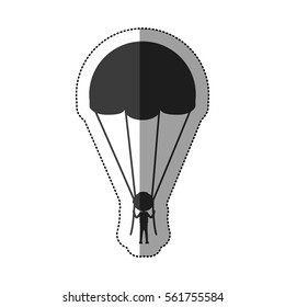 Skydiving extreme sport