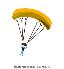 Skydiving extreme sport