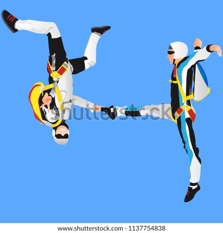 Similar – crash test dummy Flying