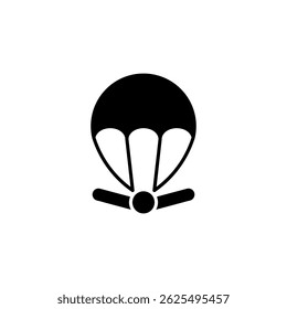 skydiving, parachute icon vector sign