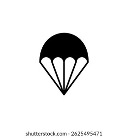 Fallschirm-Symbol, Skydiving, Vektorzeichen