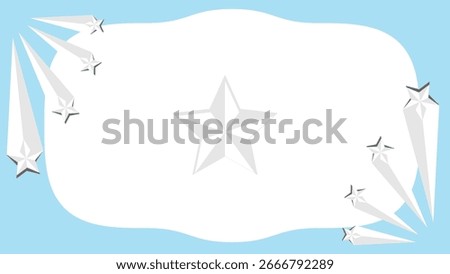 Skyfall A Serene Scene with Falling Stars and a Central Star in Gentle White