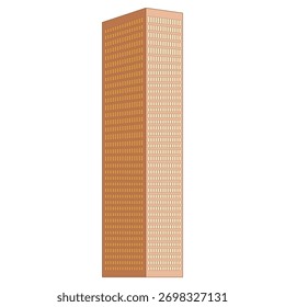 Sky-High Scraper Urban Building Architecture Illustration