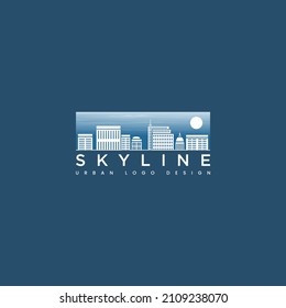 VECTOR DE DISEÑO DE LOGOTIPO URBANO DE SKYILINE