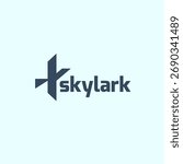 Skylark logo design template. Vector illustration.