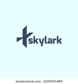 Skylark logo design template. Vector illustration.