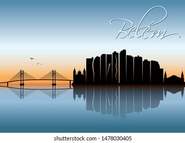 Belém skyline - Brazil - vector illustration