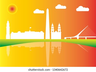 skyline of Buenos Aires city