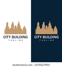 Skyline Building Logo, Simple Modern Design Vector Illustrator Template