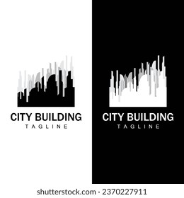 Skyline Building Logo, Simple Modern Design Vector Illustrator Template