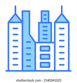 skyline building vector illustration isolated on white background. Architecture business concept.