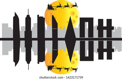 skyline of buildings in Mexico City