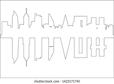 skyline of buildings in Mexico City
