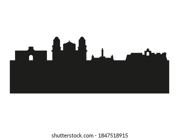 skyline of cadiz city in spain.