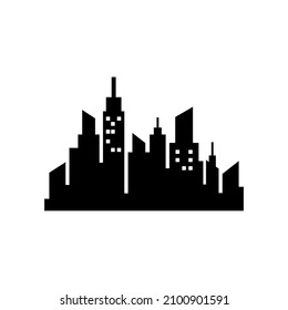 Skyline city icon design template vector isolated