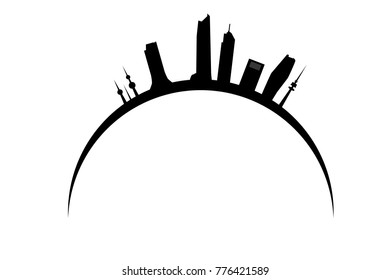 skyline of the city of kuwait