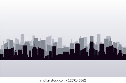 skyline city modern vector illustration