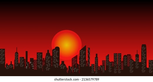 skyline city Vector                                         
the template, is a professional , modern, colored and elegant for your designs ,background  
Fully layered , well organized 