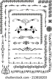 Skyline decorative ornament with vegetative elements