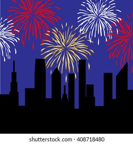 skyline fireworks