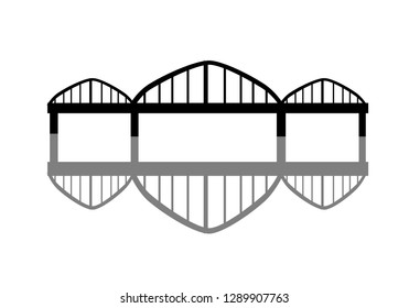 skyline of german city bridge of Cologne.