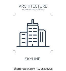 skyline icon. high quality line skyline icon on white background. from architecture collection flat trendy vector skyline symbol. use for web and mobile